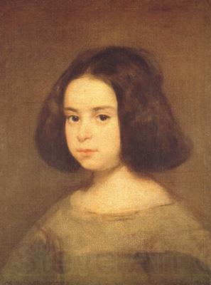 Diego Velazquez Portrait d'une fillette (df02) Norge oil painting art